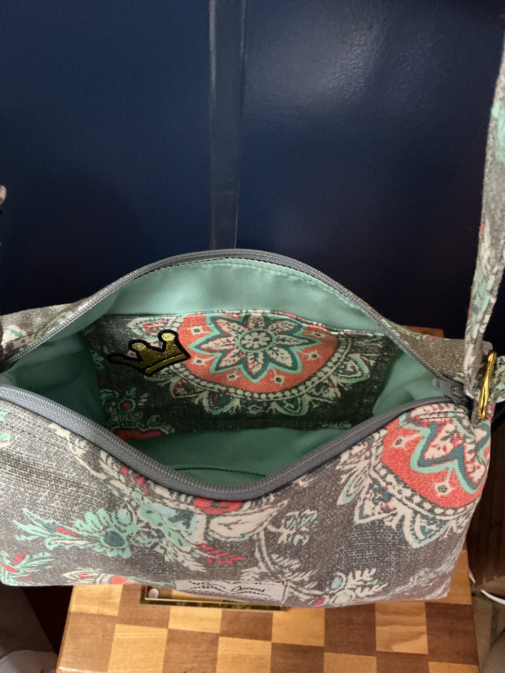 Medallion Print Crossbody Bag