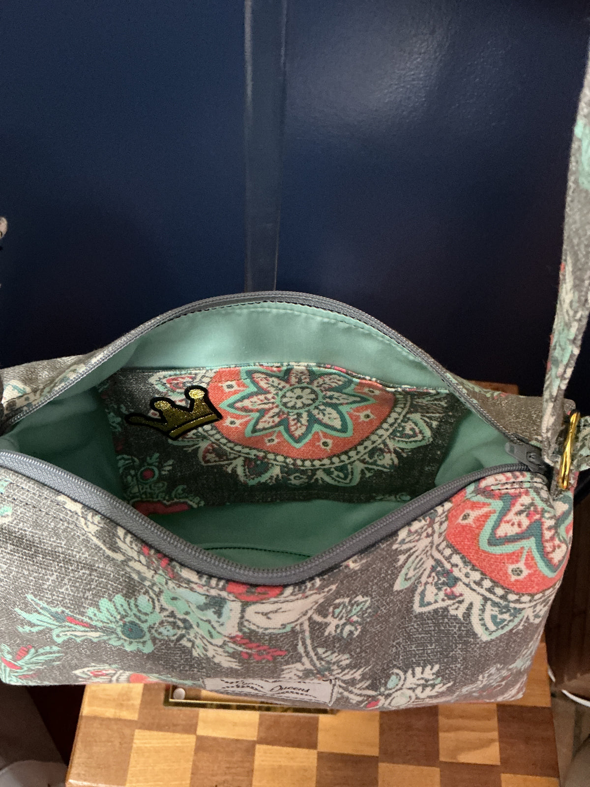 Medallion Print Crossbody Bag