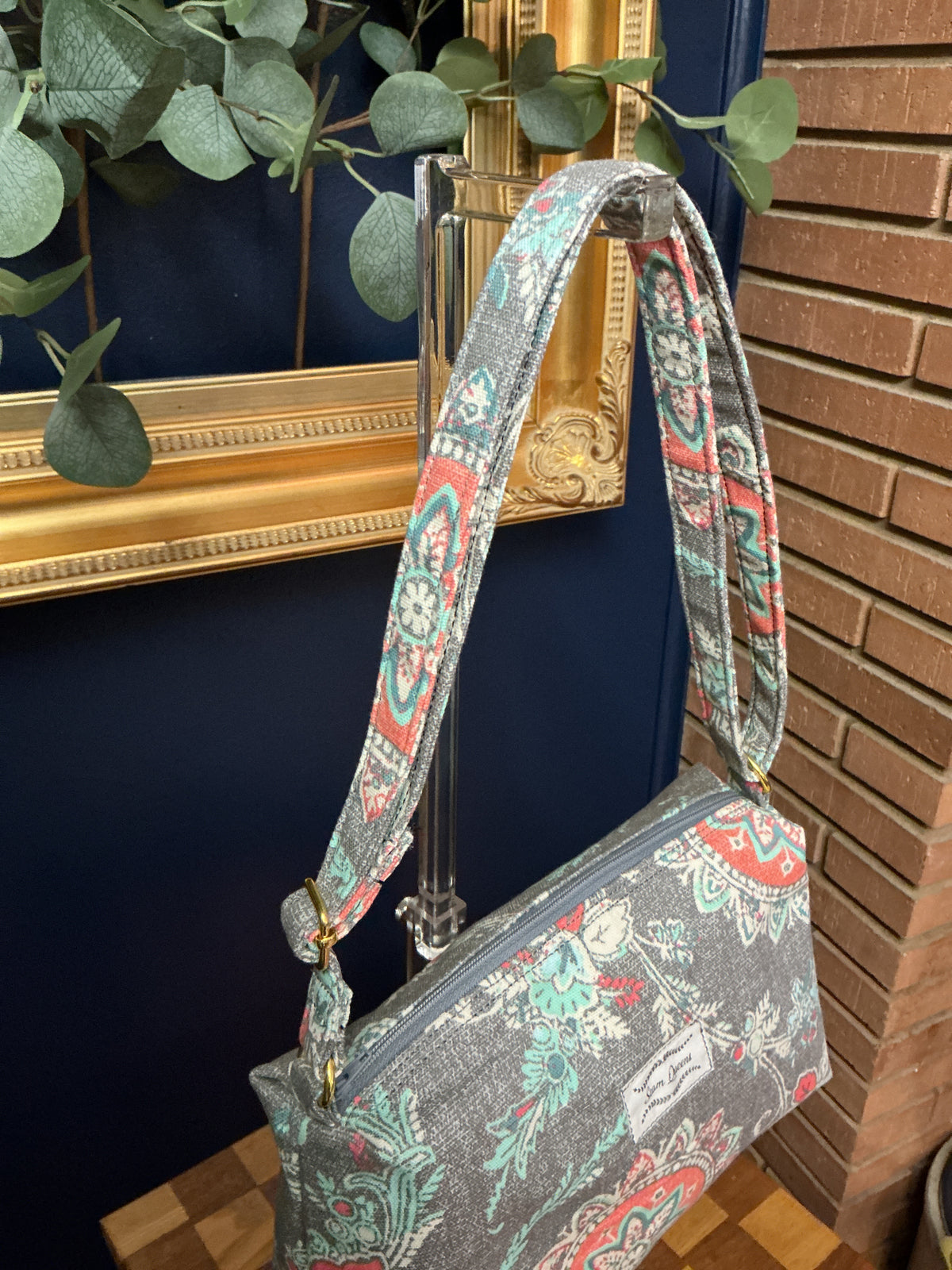 Medallion Print Crossbody Bag