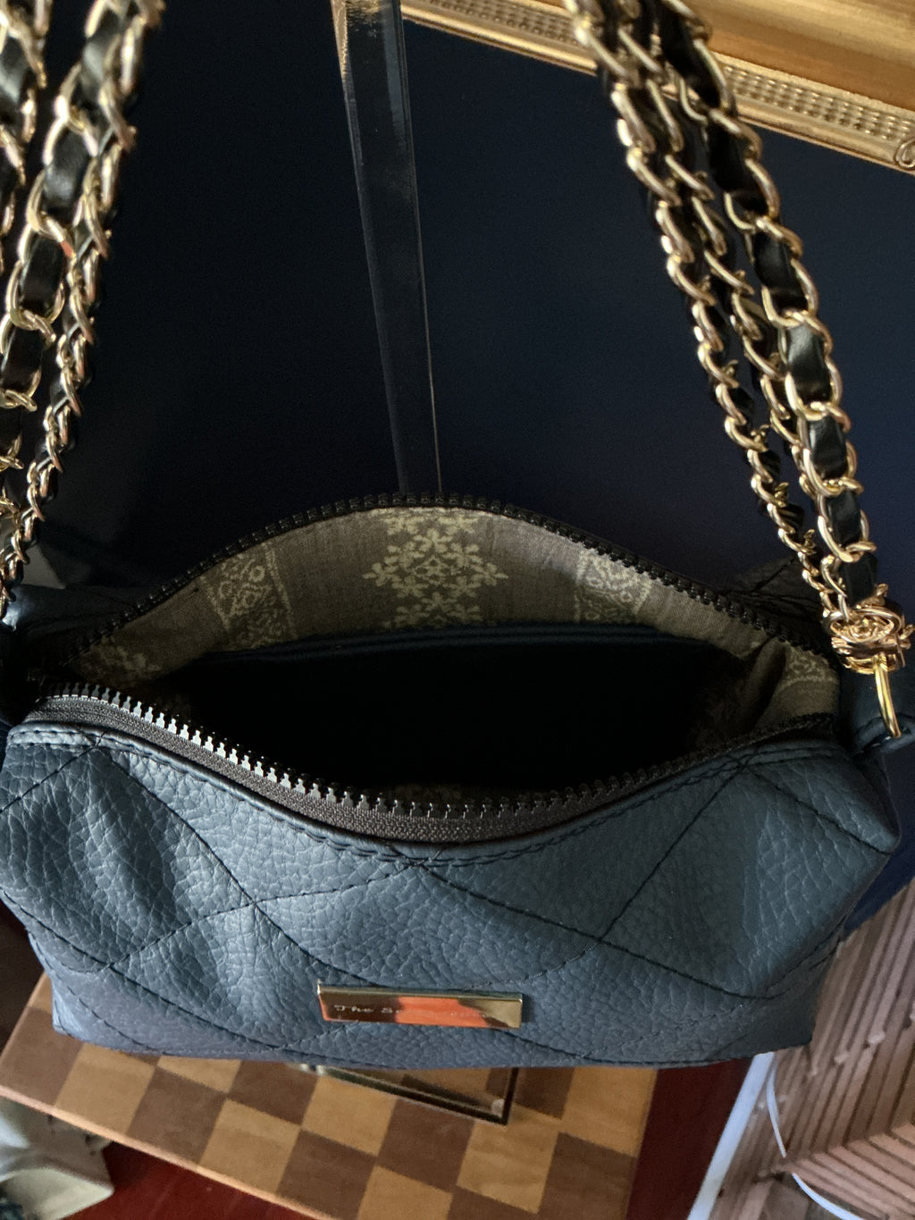 Quilted Chain Crossbody Bag