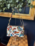 Western Feather Print Crossbody Bag