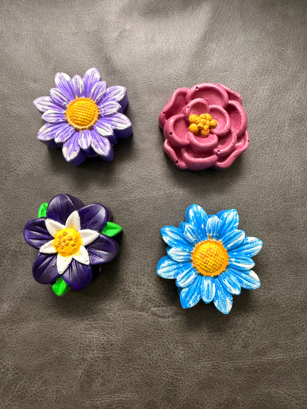 Custom Hand-Painted Fabric Weights – Set of 4