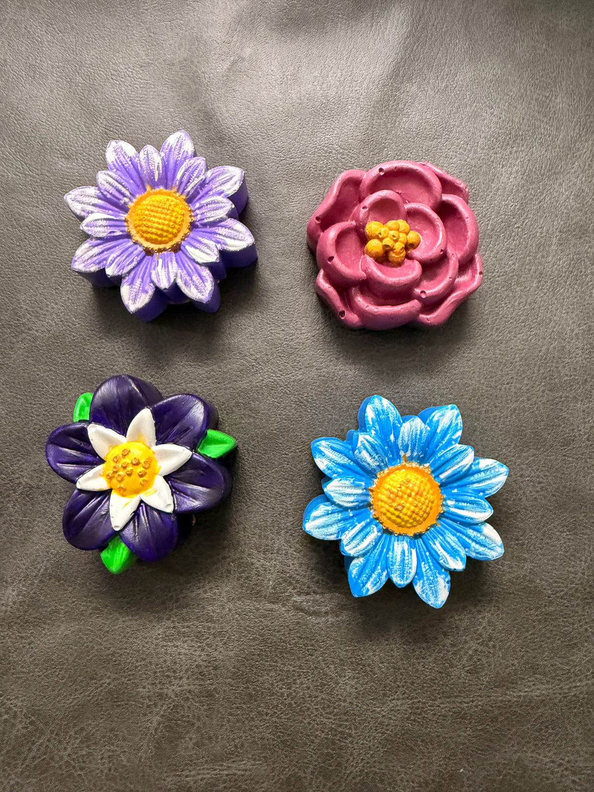Custom Hand-Painted Fabric Weights – Set of 4